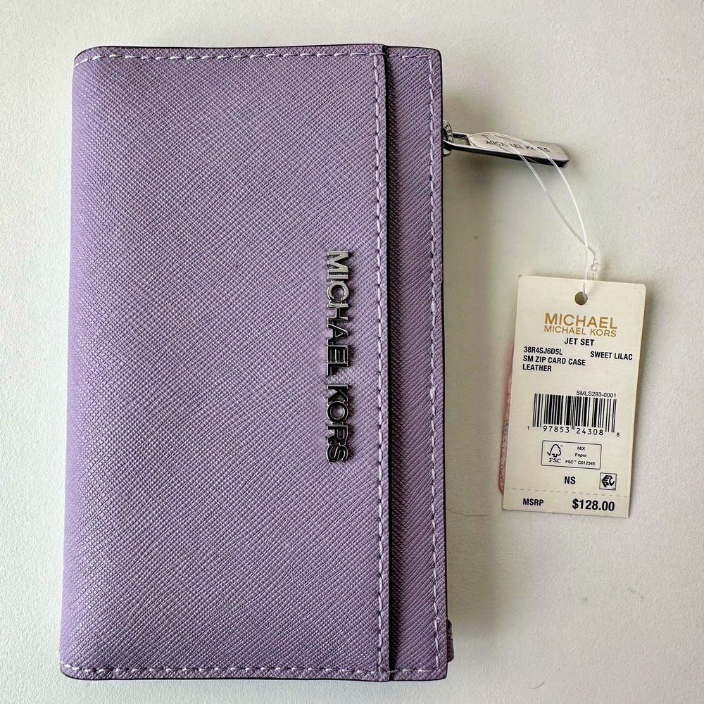 Michael Kors Lavender Key & Card Holder